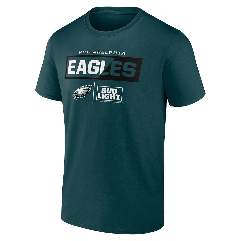 T-shirt vert NFL x Bud Light des Eagles de Philadelphie pour hommes