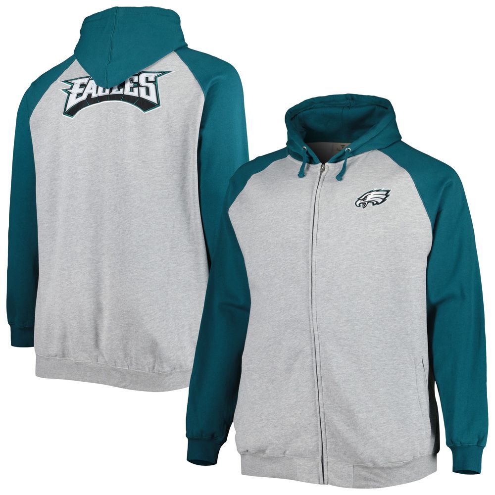 Fanatics Branded Men's Heather Gray Philadelphia Eagles Big & Tall