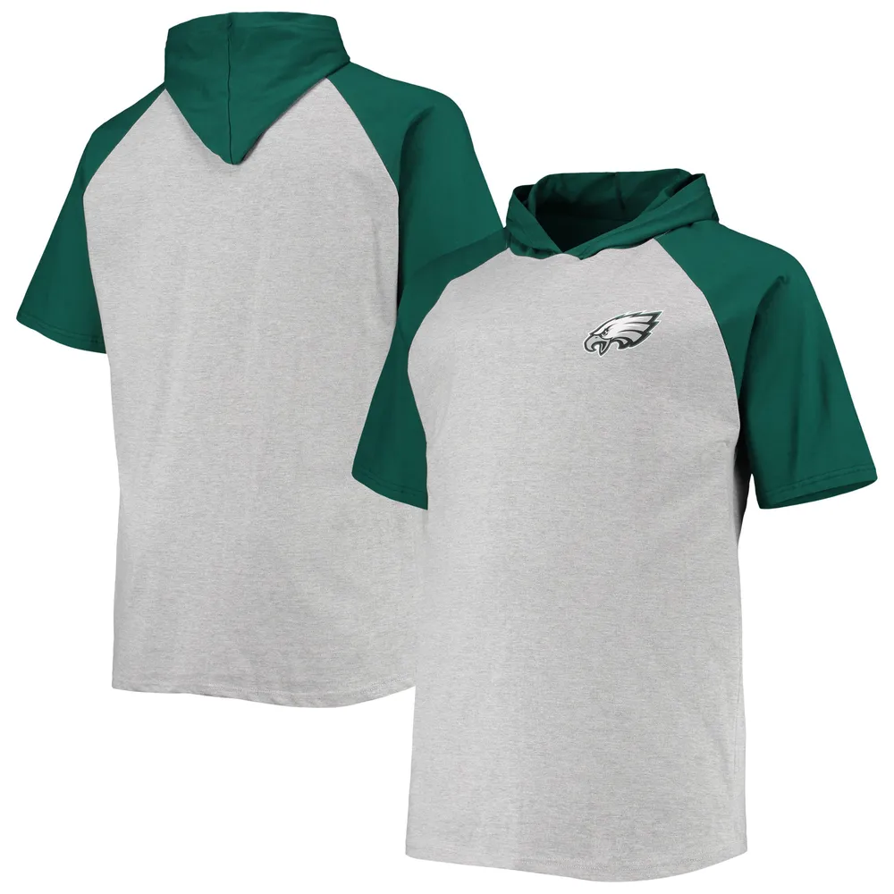 Philadelphia Eagles NFL Mens Gray Big Logo Raglan T-Shirt