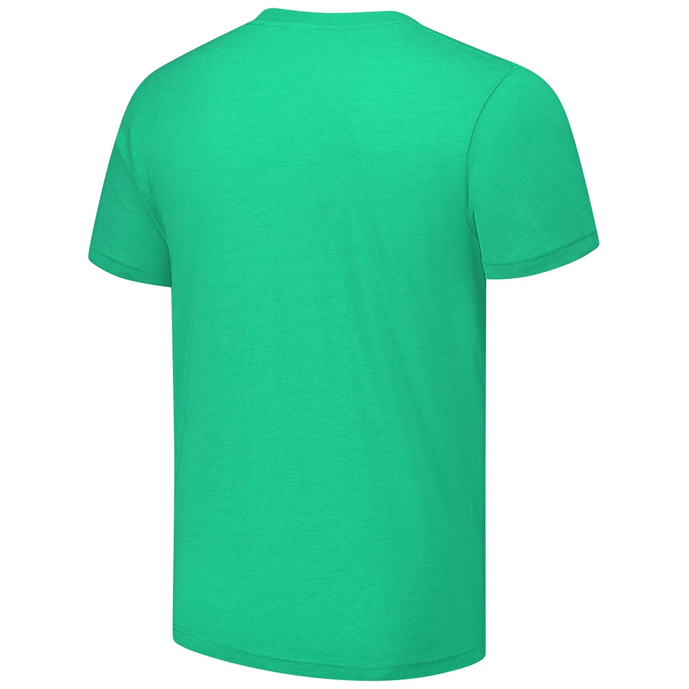 T-shirt à trois bandes NFL Blitz Player des Philadelphia Eagles pour homme avec hommage Saquon Barkley Kelly Green