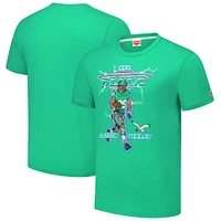 T-shirt à trois bandes NFL Blitz Player des Philadelphia Eagles pour homme avec hommage Saquon Barkley Kelly Green