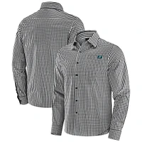 Chemise boutonnée à manches longues Dual Threat pour homme J. Palmer Black Philadelphia Eagles