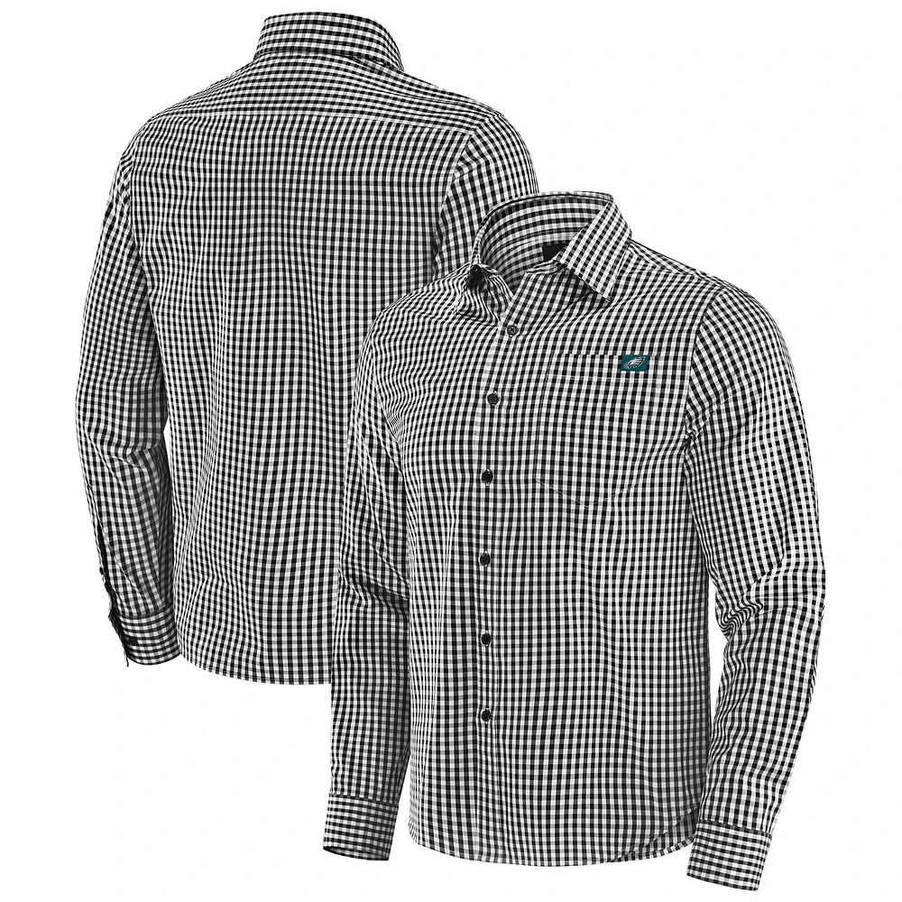 Chemise boutonnée à manches longues Dual Threat pour homme J. Palmer Black Philadelphia Eagles