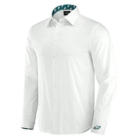 Men's J. Palmer White Philadelphia Eagles Man-In-Motion Long Sleeve Button-Up Dress Shirt