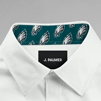 Men's J. Palmer White Philadelphia Eagles Man-In-Motion Long Sleeve Button-Up Dress Shirt