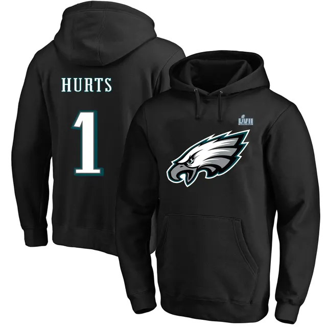 Men's Nike Jalen Hurts Black Philadelphia Eagles Player Name & Number T-Shirt