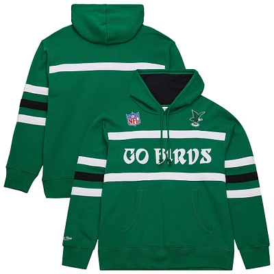 Sweat à capuche en polaire avec logo vintage de l'entraîneur-chef des Philadelphia Eagles Kelly Green pour hommes