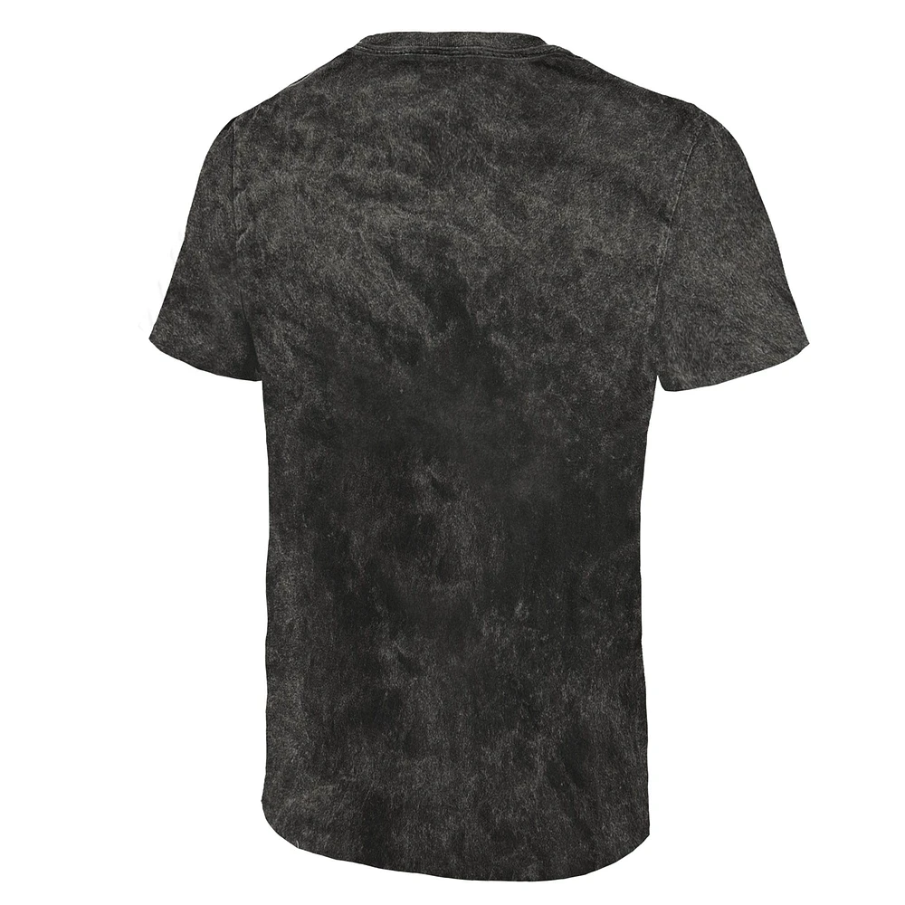 T-shirt Majestic Threads pour homme, délavé minéral, noir, Philadelphia Eagles, Super Bowl LIX Champions