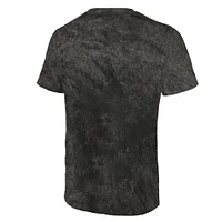 T-shirt Majestic Threads pour homme, délavé minéral, noir, Philadelphia Eagles, Super Bowl LIX Champions