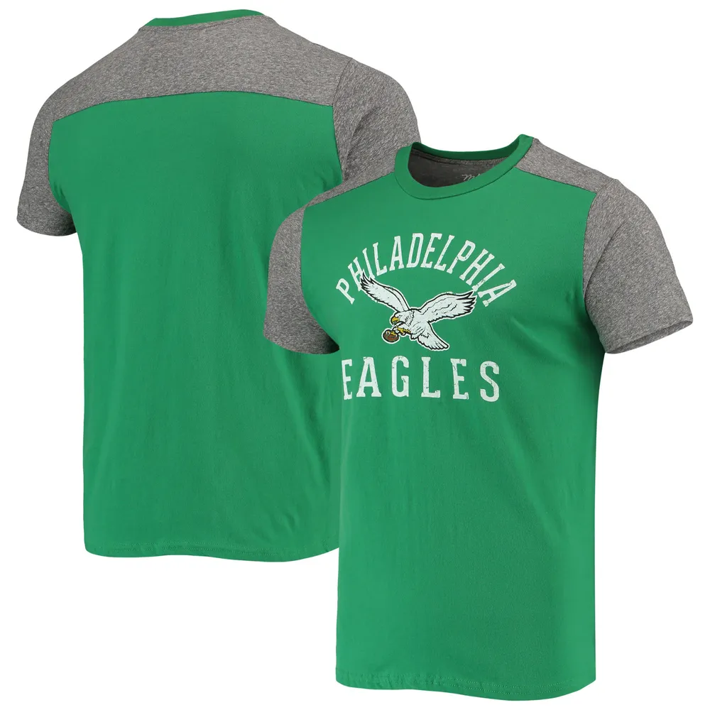 Nike /kelly Green Philadelphia Eagles Rewind 3/4-sleeve T-shirt At