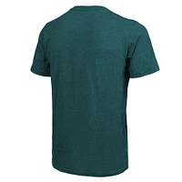 Men's Majestic Threads Midnight Green Philadelphia Eagles Super Bowl LIX Champions Tri-Blend T-Shirt