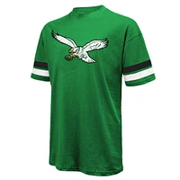 T-shirt surdimensionné Majestic Threads Saquon Barkley Kelly Green Philadelphia Eagles avec nom et numéro pour hommes