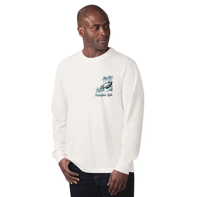Men's Margaritaville Mint Philadelphia Eagles It's Five O'Clock Somewhere Long Sleeve T-Shirt