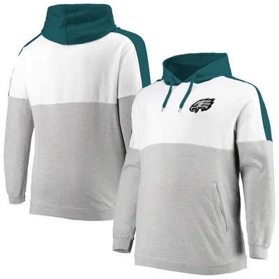 Philadelphia Eagles Fanatics Branded Women's Plus Size Lace-Up Pullover  Hoodie - Heathered Gray