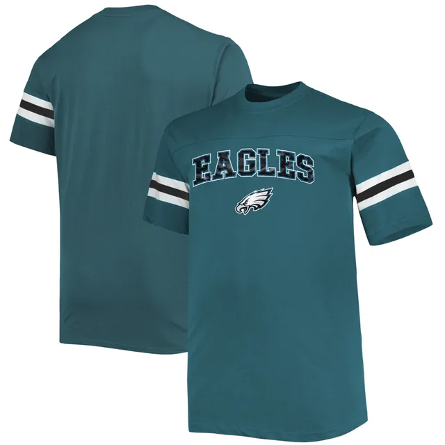 Philadelphia Eagles Womens Kelly Green Inserts LS Tee