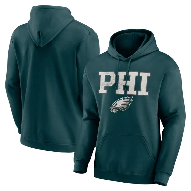 47 Philadelphia Eagles Eagle Throwback Headline Hoodie - Kelly Green