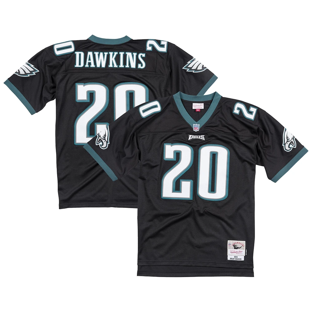 Maillot réplique noir Mitchell & Ness Brian Dawkins pour homme des Philadelphia Eagles Legacy