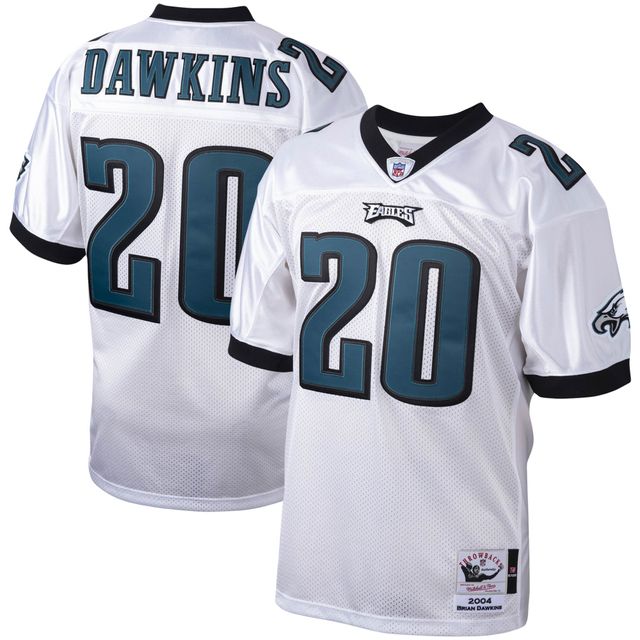 Mitchell & Ness Brian Dawkins blanc Philadelphia Eagles 2004 authentique Throwback joueur retraité maillot