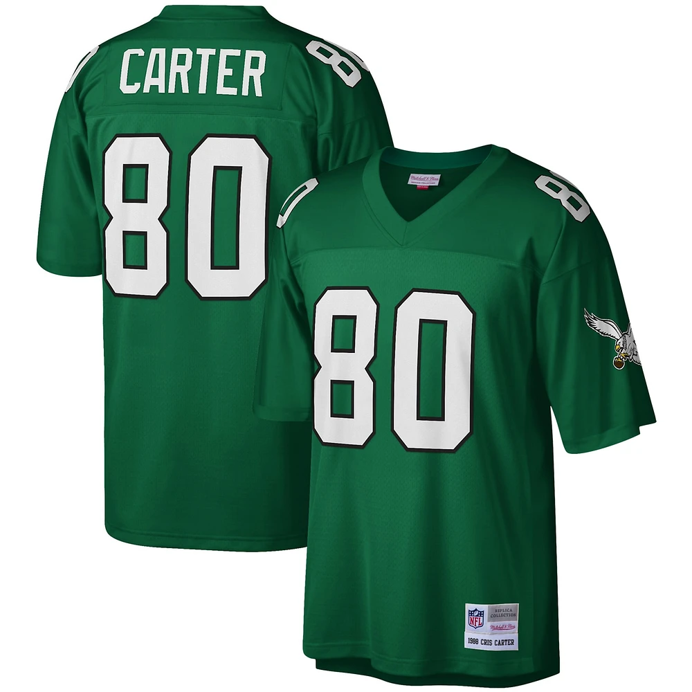 Maillot réplique Mitchell & Ness Cris Carter Kelly vert Philadelphia Eagles Legacy pour hommes