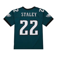 Men's Mitchell & Ness Duce Staley Midnight Green Philadelphia Eagles 2002 Legacy Replica Jersey