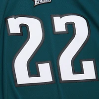 Men's Mitchell & Ness Duce Staley Midnight Green Philadelphia Eagles 2002 Legacy Replica Jersey