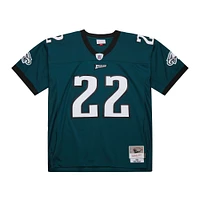 Men's Mitchell & Ness Duce Staley Midnight Green Philadelphia Eagles 2002 Legacy Replica Jersey