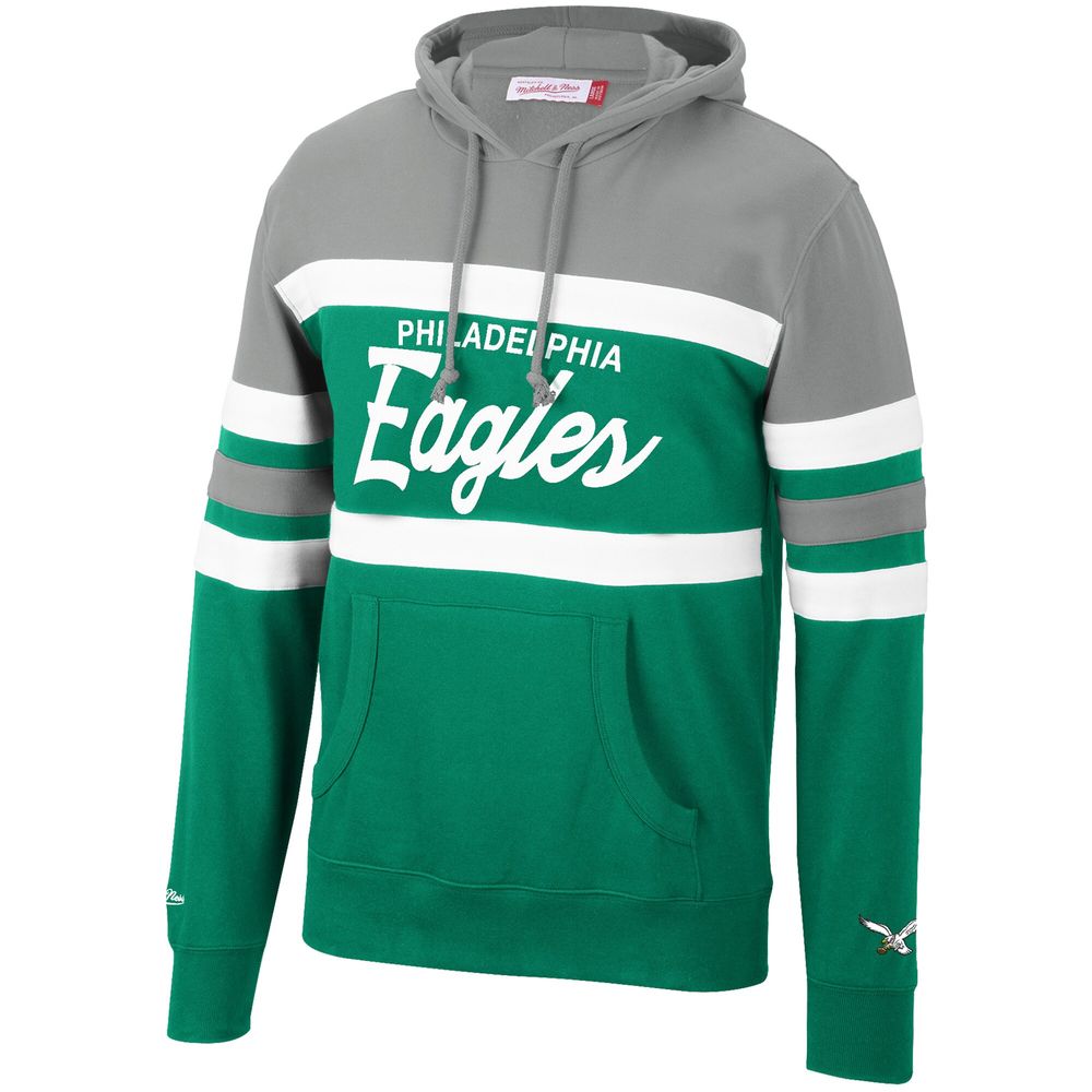 Mitchell & Ness Youth Philadelphia Eagles Wordmark Green Pullover