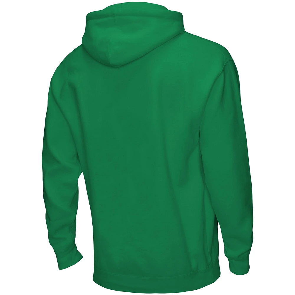 Men's Mitchell & Ness Kelly Green Philadelphia Eagles Go Birds Pullover Hoodie