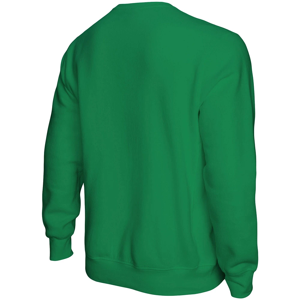 Men's Mitchell & Ness Kelly Green Philadelphia Eagles Go Birds Pullover Sweatshirt