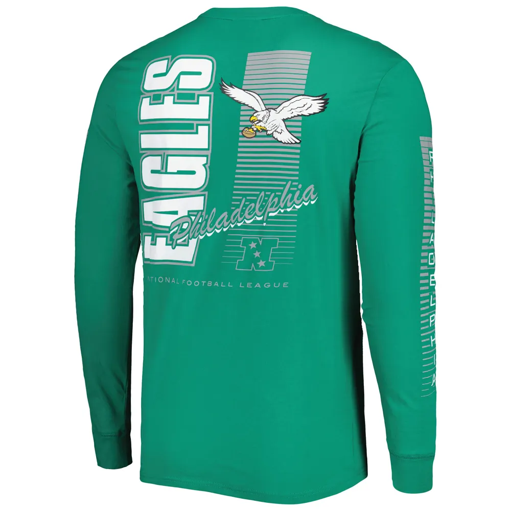 Official Philadelphia eagles mitchell and ness kelly green logo