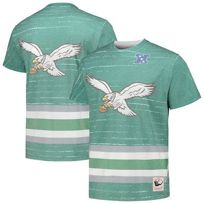 T-shirt Mitchell & Ness pour homme Kelly Green Philadelphia Eagles Jumbotron 3.0