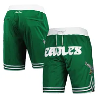 Men's Mitchell & Ness Kelly Green Philadelphia Eagles Just Don Throwback  Shorts