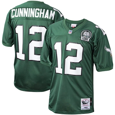 Maillot de joueur retraité authentique Mitchell & Ness Randall Cunningham Green Philadelphia Eagles 1992 pour hommes