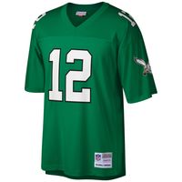 Men's Mitchell & Ness Randall Cunningham Kelly Green Philadelphia Eagles Big Tall 1990 Retired Player Replica Jersey