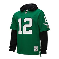 Men's Mitchell & Ness Randall Cunningham Kelly Green Philadelphia Eagles Player Name Number Hoodie Legacy Jersey