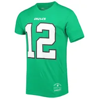 Men's Mitchell & Ness Randall Cunningham Kelly Green Philadelphia Eagles Retired Player Logo Name Number T-Shirt