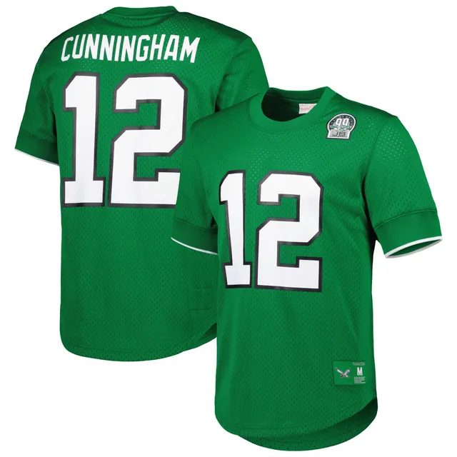 Mitchell & Ness Men's Philadelphia Eagles Randall Cunningham #12 1990 White Throwback  Jersey