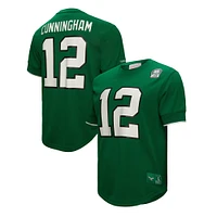 Haut en maille Mitchell & Ness Randall Cunningham Kelly Green Philadelphia Eagles pour hommes, nom et numéro du joueur retraité