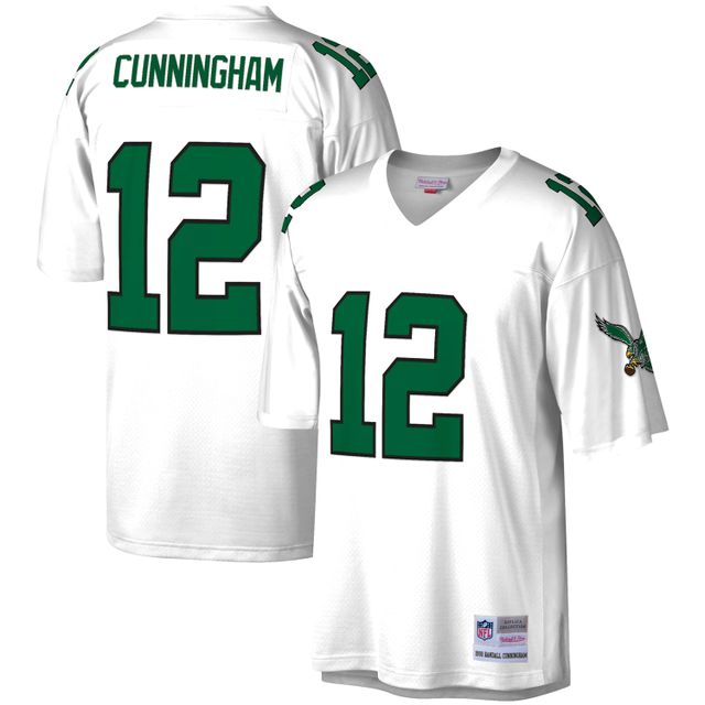 Maillot Homme Mitchell & Ness Randall Cunningham Blanc Philadelphia Eagles Legacy Replica