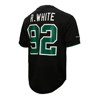 Men's Mitchell & Ness Reggie White Black Philadelphia Eagles Retired Player Name Number Mesh Top