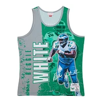 Men's Mitchell & Ness Reggie White Kelly Green Philadelphia Eagles 1992 Player Burst Tank Top