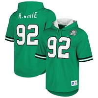 Men's Mitchell & Ness Reggie White Kelly Green Philadelphia Eagles Retired Player Name Number Mesh Hoodie T-Shirt