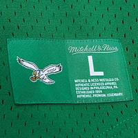 Haut en maille pour homme avec nom et numéro de joueur retraité des Philadelphia Eagles Reggie White Kelly Green Mitchell & Ness