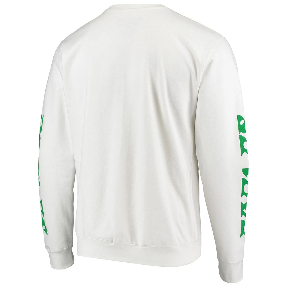 Chandail à enfiler VIP Champions Mitchell & Ness pour homme avec anneaux des Eagles de Philadelphie, blanc