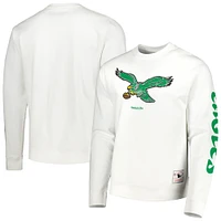 Sweat à capuche avec anneaux VIP des Eagles de Philadelphie Mitchell & Ness pour homme, blanc