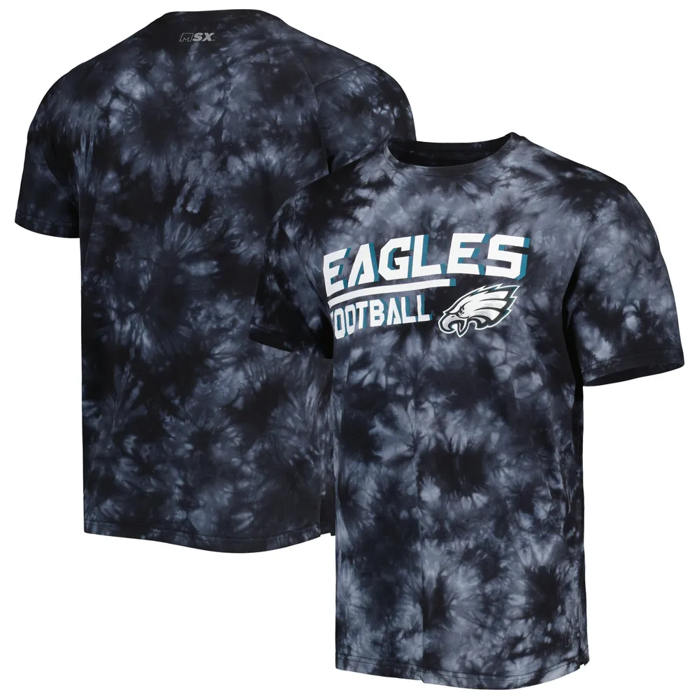 Lids Philadelphia Eagles MSX by Michael Strahan Recovery Tie-Dye T-Shirt -  Black