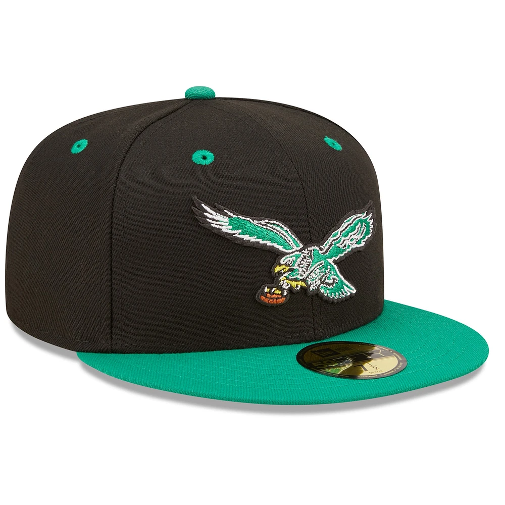 Casquette ajustée 59FIFTY 2Tone Flipside pour homme des Eagles de Philadelphie New Era