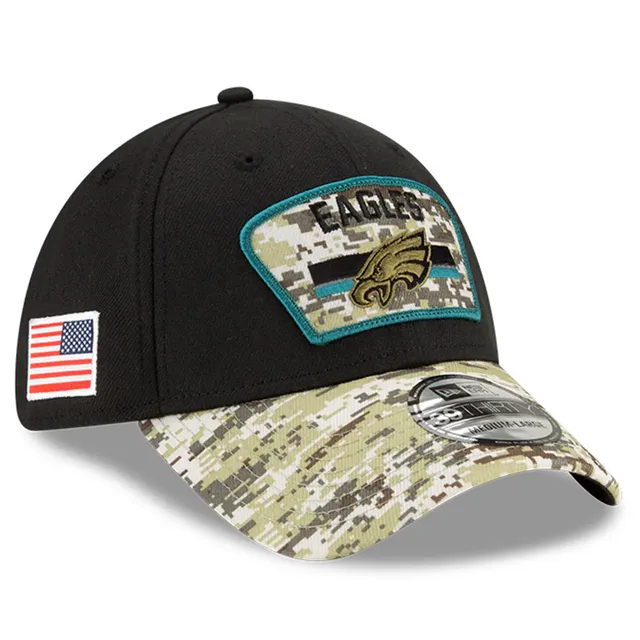 Men's New Era Black/Camo Detroit Lions 2021 Salute To Service 39THIRTY Flex  Hat