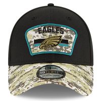 Men's New Era Black/Camo Philadelphia Eagles 2021 Salute To Service - 39THIRTY Flex Hat