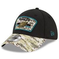 Men's New Era Black/Camo Philadelphia Eagles 2021 Salute To Service - 39THIRTY Flex Hat